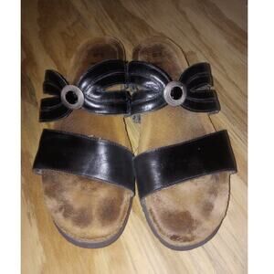 2/$30 Women's Noat Sandals Black Rhinestone Black 11